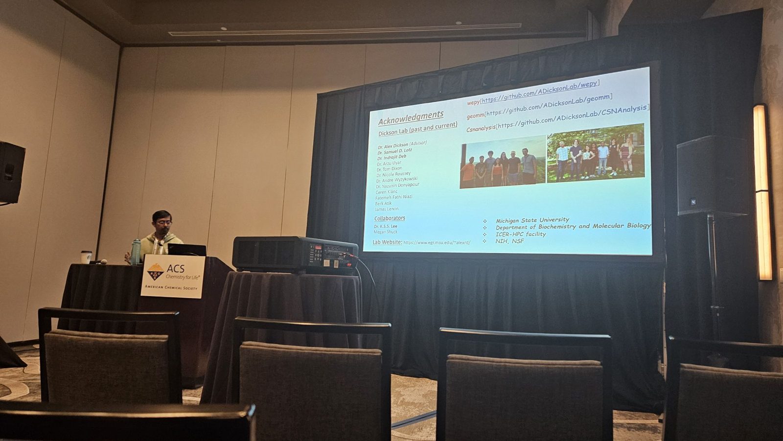 Presenting a talk at the ACS meeting
