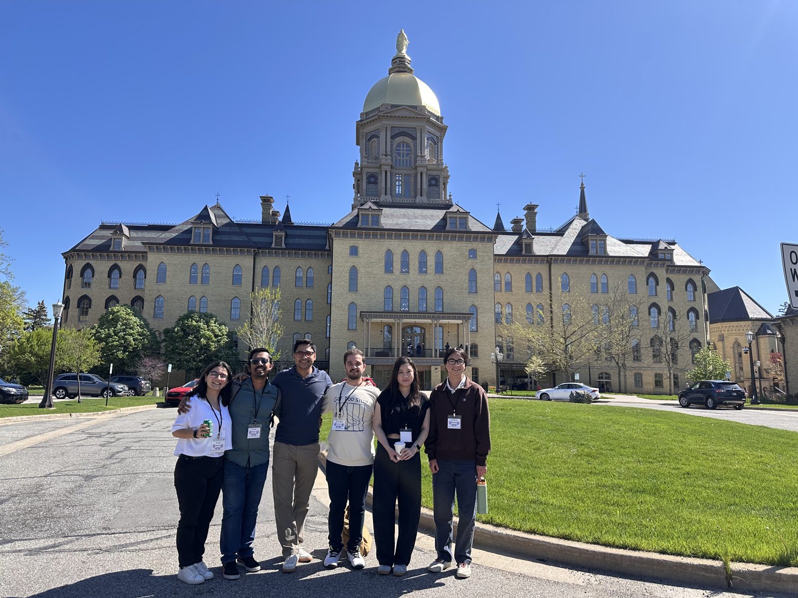Group visit to the University of Notre Dame